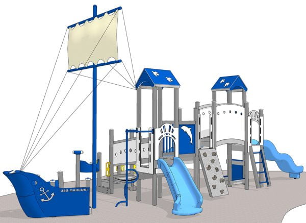 Marconi Ship Themed Playset