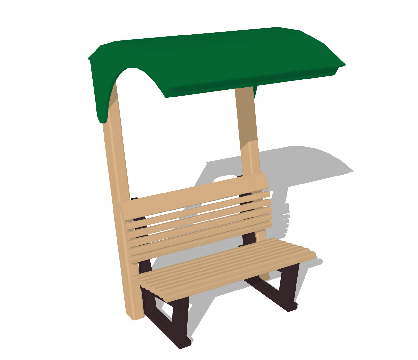 Ergo-Eco Bench with Roof Commercial Playground