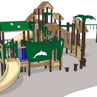 Caribbean Hideaway Themed Playset