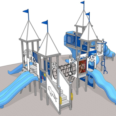 Cougar themed playset made from Recycled Plastics