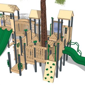 Tree Hugger Playset for the Playground