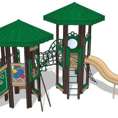 Bobcat Themed Playground Playset