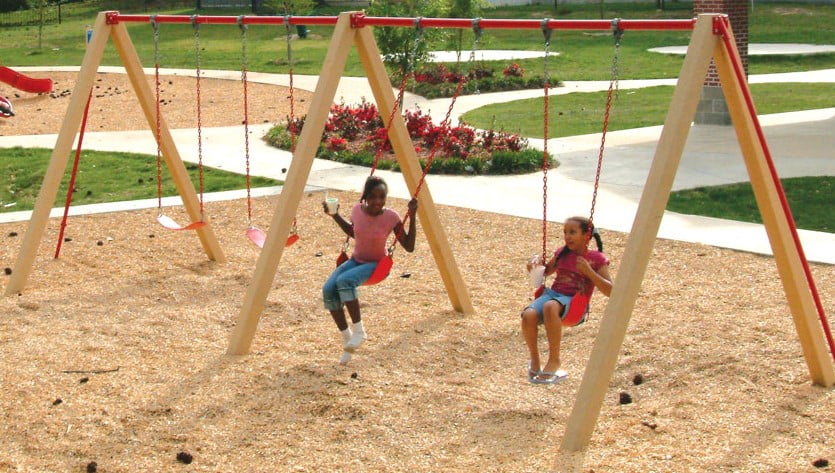 Kids take new equipment for a spin at Jacksonville park