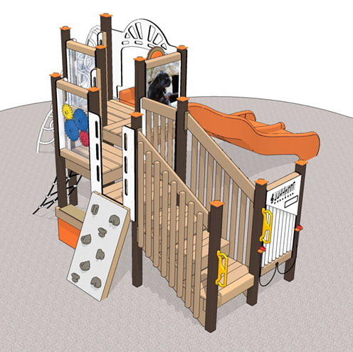 Panther themed playset