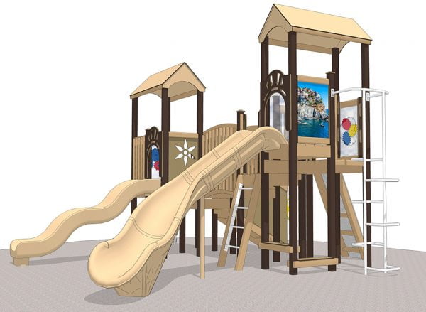 Tuscany Village Themed Playset Commercial Grade