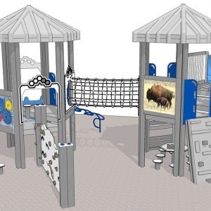 Bison Challenging Playground Play Equipment