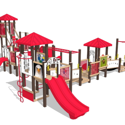 Ashland Playset in Cardinal Color Theme